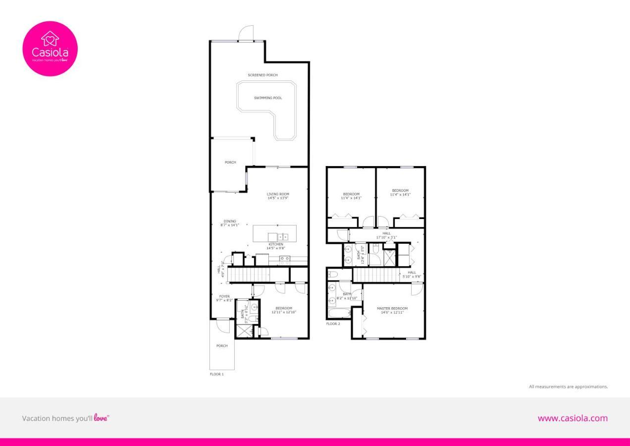 Modern Townhome Wprivate Pool Free Water Park Kissimmee Esterno foto